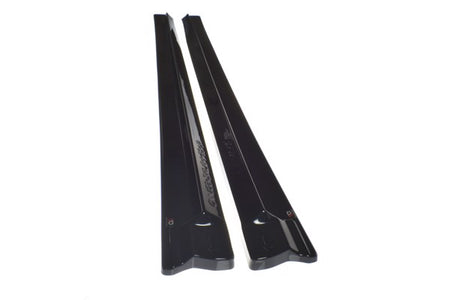 Maxton Side Skirts Diffusers  Audi Q8 S-Line - Gloss Black