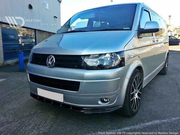 Maxton Front Splitter VW T5 (Facelift) - Gloss Black