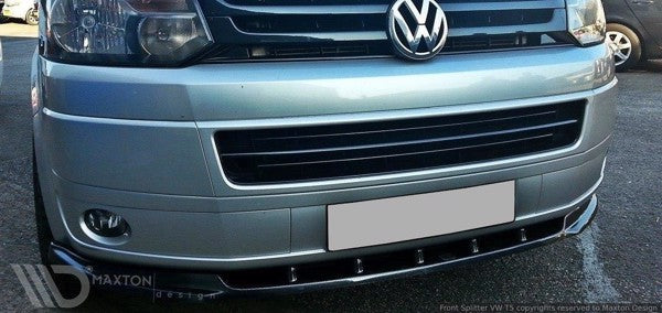 Maxton Front Splitter VW T5 (Facelift) - Gloss Black