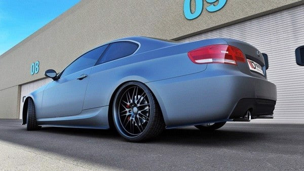 Maxton Rear Side Splitters For BMW 3 E92 Mpack - Gloss Black