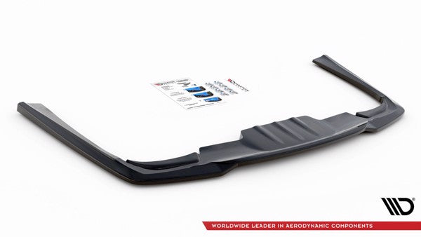 Maxton Central Rear Splitter For Mercedes-Benz E W213 - Gloss Black