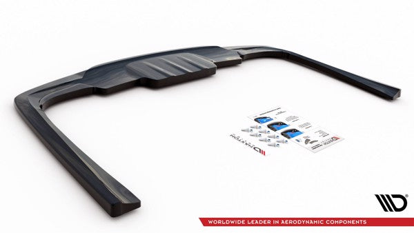 Maxton Central Rear Splitter For Mercedes-Benz E W213 - Gloss Black