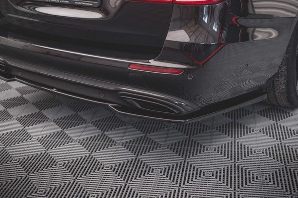 Maxton Central Rear Splitter For Mercedes-Benz E W213 - Gloss Black