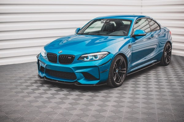 Maxton Front Splitter V.3 BMW M2 F87 - Gloss Black