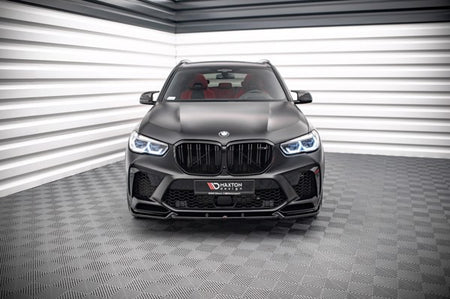 Maxton Front Splitter V.1 BMW  X5M F95 - Gloss Black