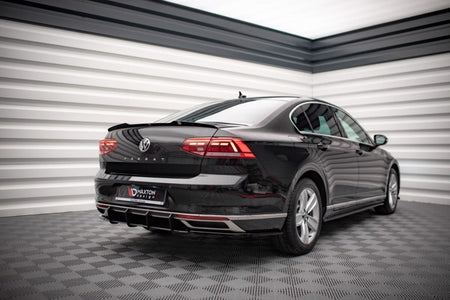 Maxton Street Pro Rear Diffuser Volkwagen Passat B8 Facelift - Black