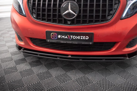 Maxton Front Splitter V.4 Mercedes-Benz V-Class W447 - Gloss Black