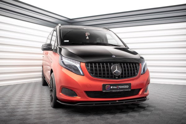 Maxton Front Splitter V.4 Mercedes-Benz V-Class W447 - Gloss Black