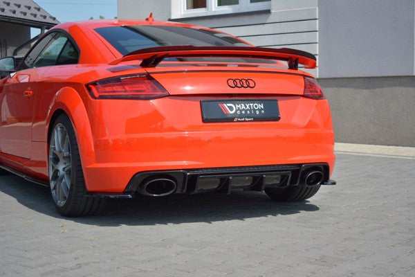 Maxton Rear Valance Audi TT RS 8S - Gloss Black