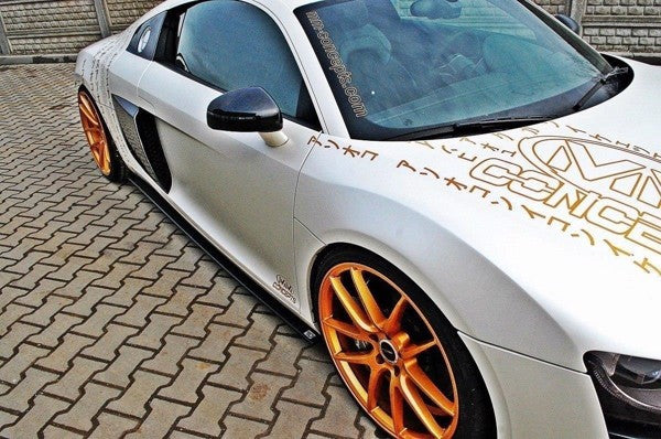 Maxton Side Skirts Diffusers Audi R8 Mk.1 - Gloss Black