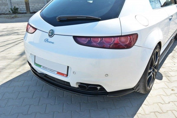 Maxton Central Rear Splitter Alfa Romeo Brera (Without Vertical Bars) - Gloss Black