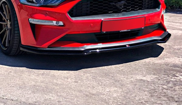 Maxton Front Splitter Ford Mustang Mk. 6 Facelift - Gloss Black