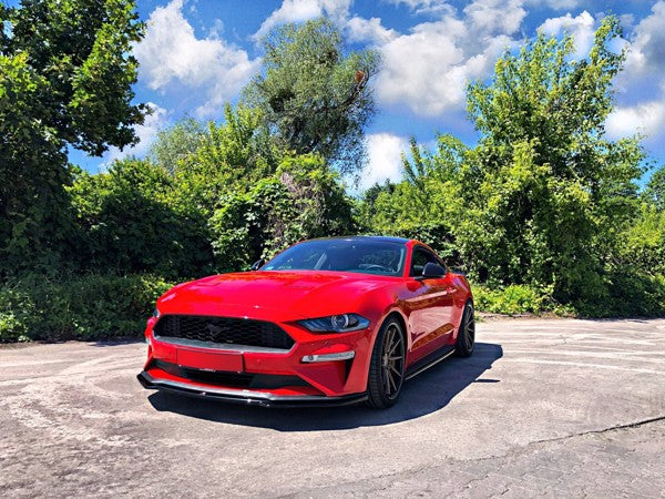 Maxton Front Splitter Ford Mustang Mk. 6 Facelift - Gloss Black