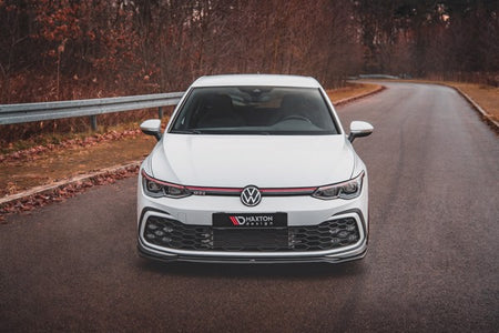 Maxton Front Splitter V.4 Volkswagen Golf 8 Gti - Gloss Black