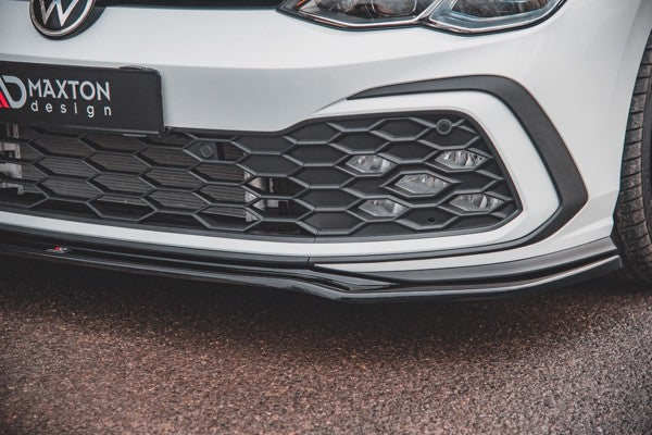 Maxton Front Splitter V.4 Volkswagen Golf 8 Gti - Gloss Black