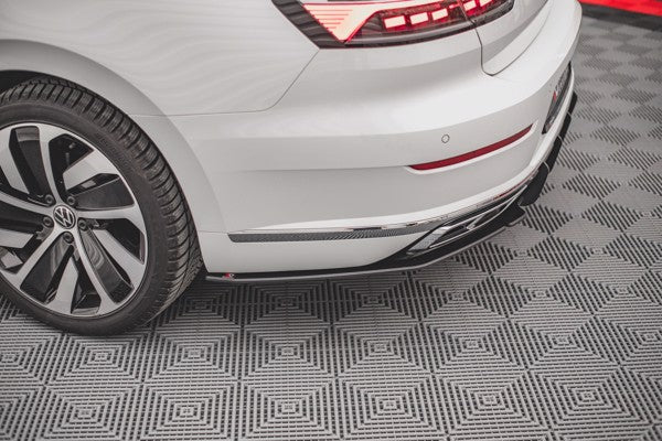 Maxton Street Pro Rear Side Splitters Volkswagen Arteon R-Line Facelift - Black