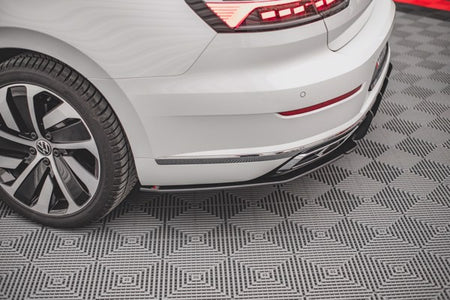 Maxton Street Pro Rear Side Splitters Volkswagen Arteon R-Line Facelift - Black
