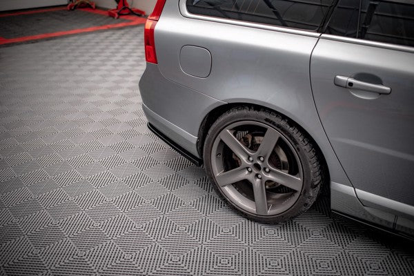 Maxton Rear Side Splitters Volvo V70 Mk3 - Gloss Black