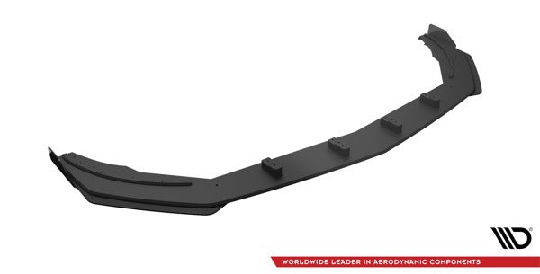 Maxton Street Pro Front Splitter + Flaps Mercedes A35 Amg / Amg-Line Aero Pack W177  - Black + Gloss Flaps    