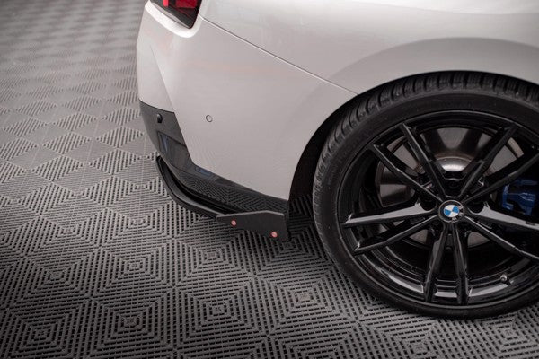 Maxton Rear Side Splitters V.2 + Flaps BMW 2 Coupe M-Pack G42 - Gloss Black