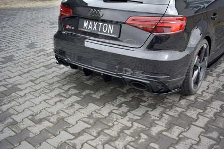 Maxton Rear Valance Audi RS3 8V Fl Sportback - Gloss Black