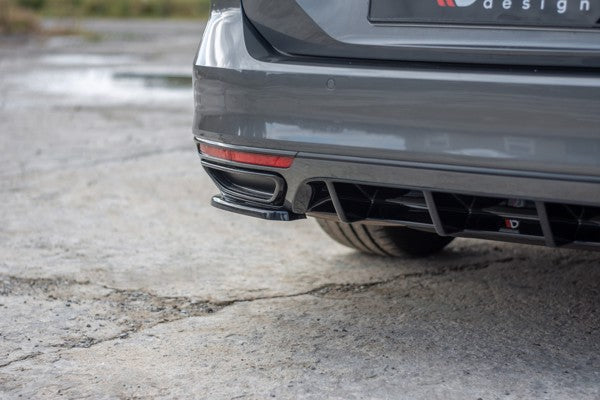Maxton Rear Side Splitters Volkswagen Passat R-Line B8 - Gloss Black