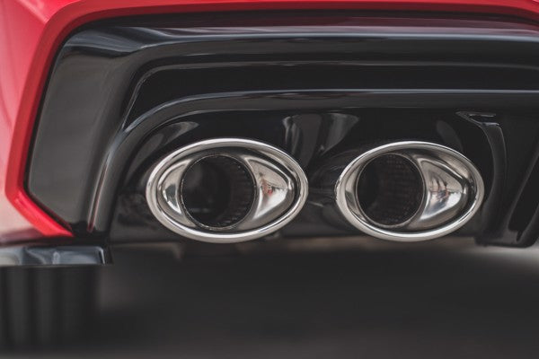 Maxton Rear Valance + Exhaust Ends Imitation Audi A7 C8 S-Line - Black