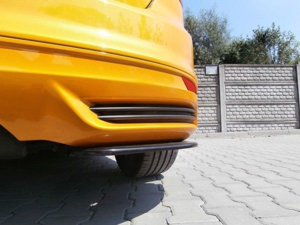 Maxton Rear Side Splitters Ford Focus St Mk3 Hatchback - Gloss Black