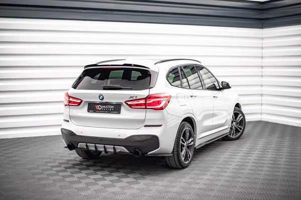 Maxton Side Skirts Diffusers BMW X1 M-Pack F48 - Gloss Black