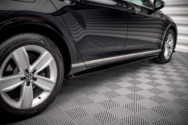 Maxton Side Skirts Diffusers Volkswagen Passat B8 Facelift - Gloss Black