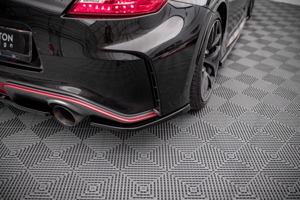 Maxton Rear Side Splitters Nissan 370Z Nismo Facelift - Gloss Black