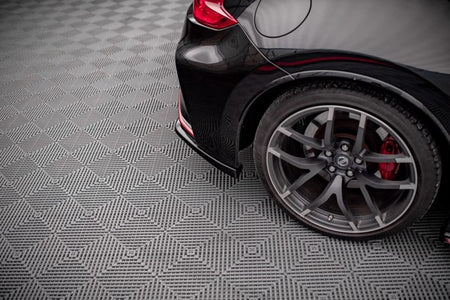 Maxton Rear Side Splitters Nissan 370Z Nismo Facelift - Gloss Black