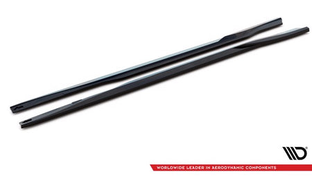 Maxton Side Skirts Diffusers Ford Mustang Mach-E Mk1 - Gloss Black