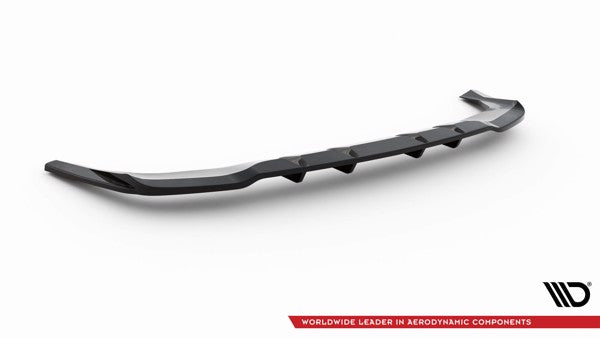 Maxton Central Rear Splitter (With Vertical Bars) Mercedes-Benz Gle Coupe Amg-Line C167 - Gloss Black