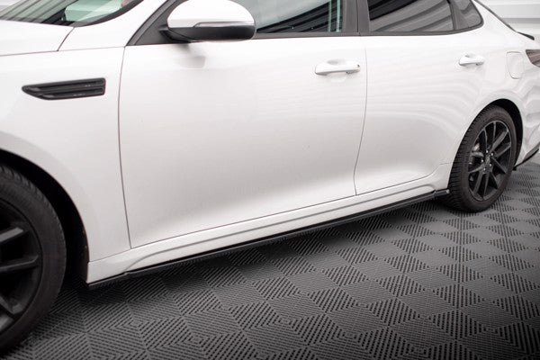 Maxton Side Skirts Diffusers Kia Optima Mk4 Facelift - Gloss Black