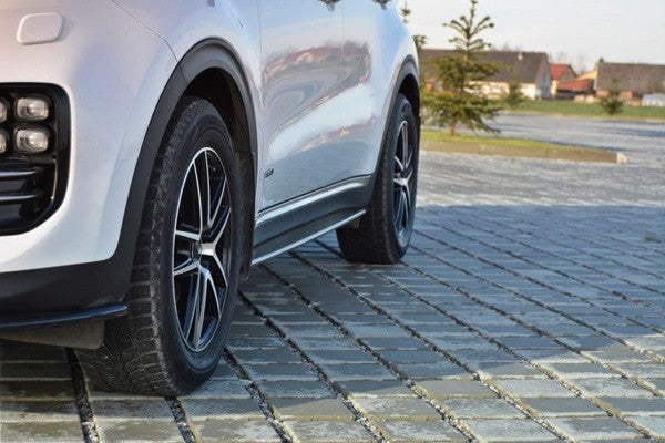 Maxton Side Skirts Diffusers Kia Sportage Mk4 Gt-Line - Gloss Black