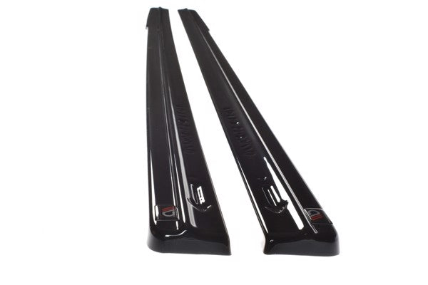 Maxton Side Skirts Diffusers Ford Fiesta St Mk6 - Gloss Black