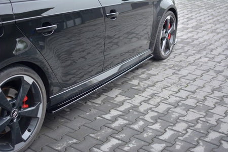 Maxton Side Skirts Diffusers Audi RS3 8V Fl Sportback - Gloss Black