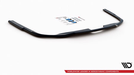 Maxton Central Rear Splitter Audi A6 S-Line Avant C8 - Gloss Black