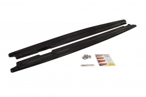 Maxton Side Skirts Diffusers For BMW 5 E60/61 M-Pack - Gloss Black
