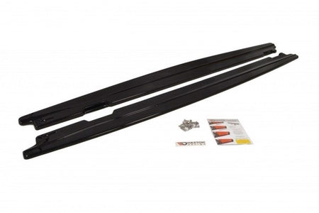 Maxton Side Skirts Diffusers For BMW 5 E60/61 M-Pack - Gloss Black