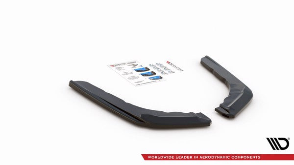 Maxton Rear Side Splitters V.3 BMW M4 F82 - Gloss Black