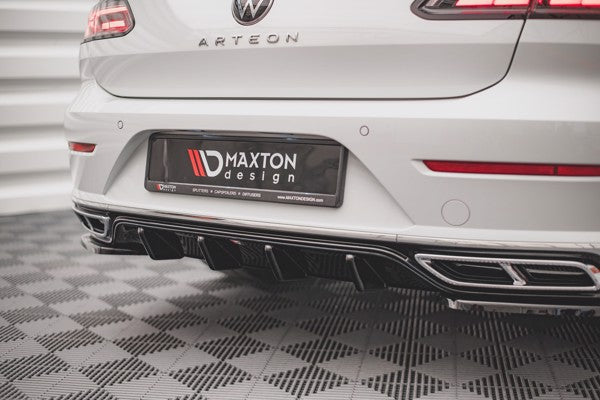 Maxton Rear Valance Volkswagen Arteon R-Line Facelift - Gloss Black