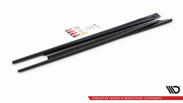 Maxton Side Skirts Diffusers Opel Astra Gtc Opc-Line J - Gloss Black