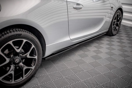 Maxton Side Skirts Diffusers Opel Astra Gtc Opc-Line J - Gloss Black