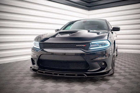 Maxton Front Splitter V.1 Dodge Charger Srt Mk7 Facelift - Gloss Black