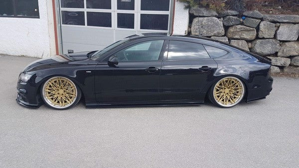 Maxton Side Skirts Diffusers Audi S7 / A7 S-Line C7 - Gloss Black