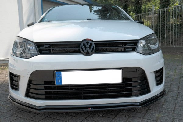 Maxton Front Splitter Volkswagen Polo Mk5 R Wrc - Gloss Black