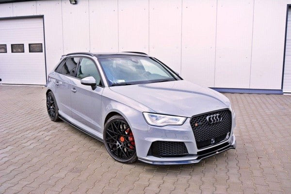 Maxton Front Splitter V.1 Audi RS3 8V Sportback - Gloss Black