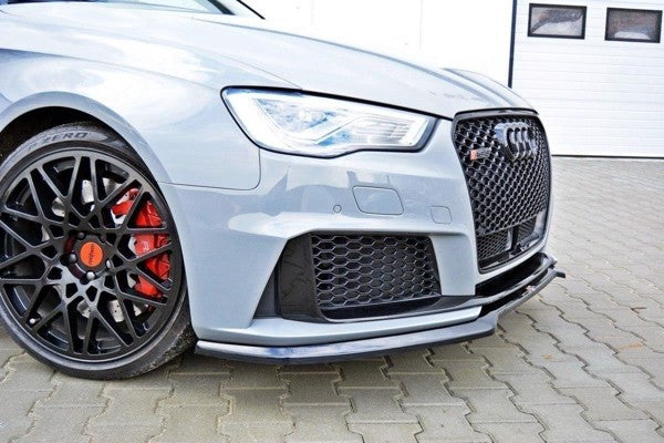 Maxton Front Splitter V.1 Audi RS3 8V Sportback - Gloss Black